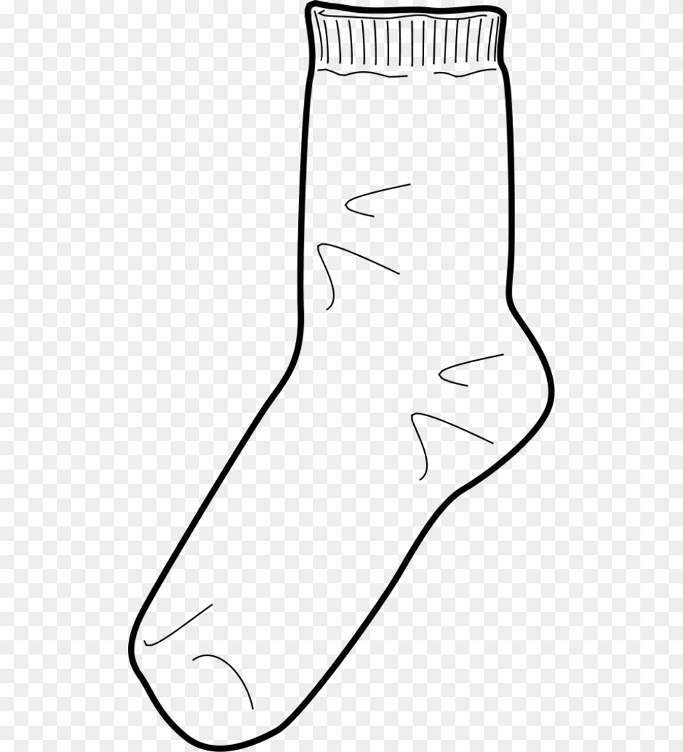 Sock Clip Art, Gray Free Png Download