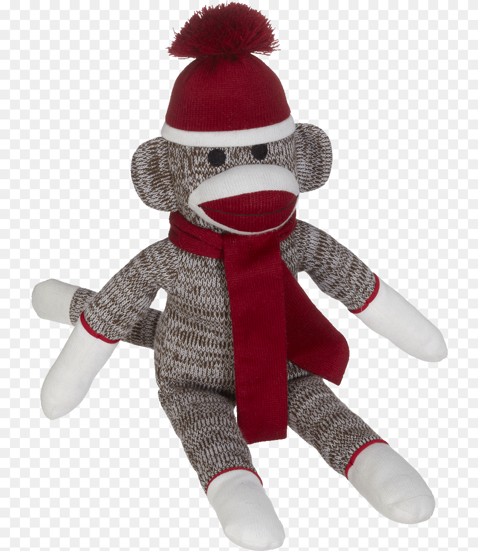 Sock Monkey Embroider Buddy Monkey Clipart Sock Monkey, Plush, Toy, Doll, Clothing Png Image