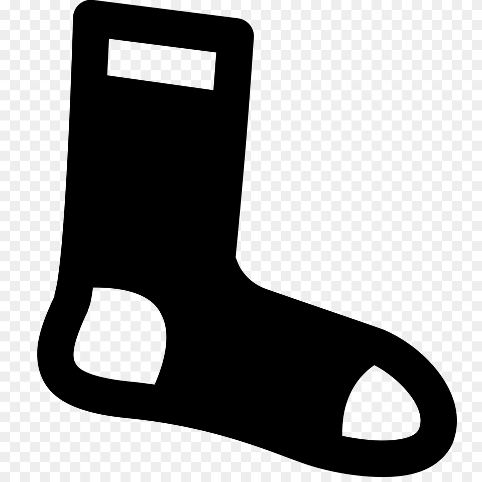 Socks Icon, Gray Free Transparent Png