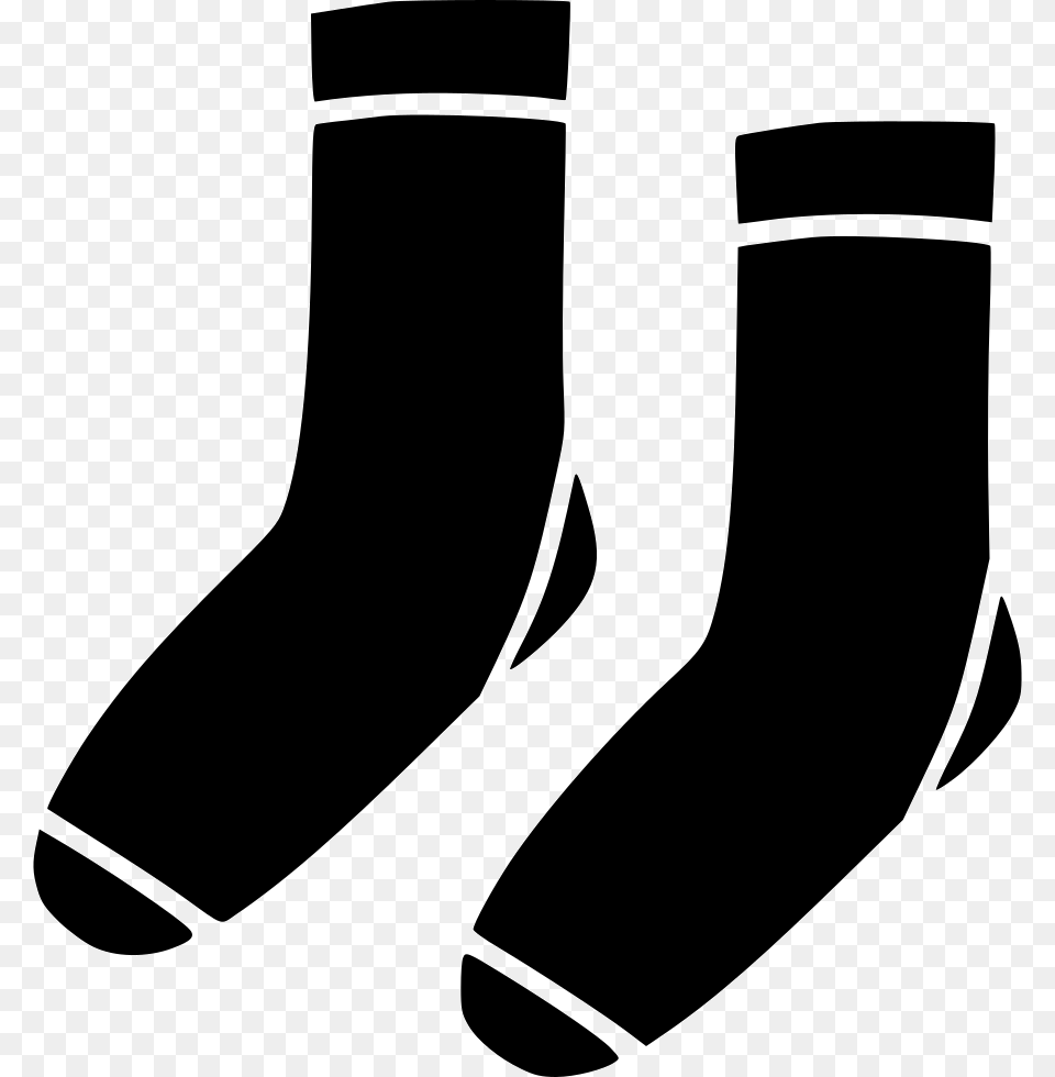 Socks Icon Download, Stencil, Clothing, Hosiery, Sock Png Image