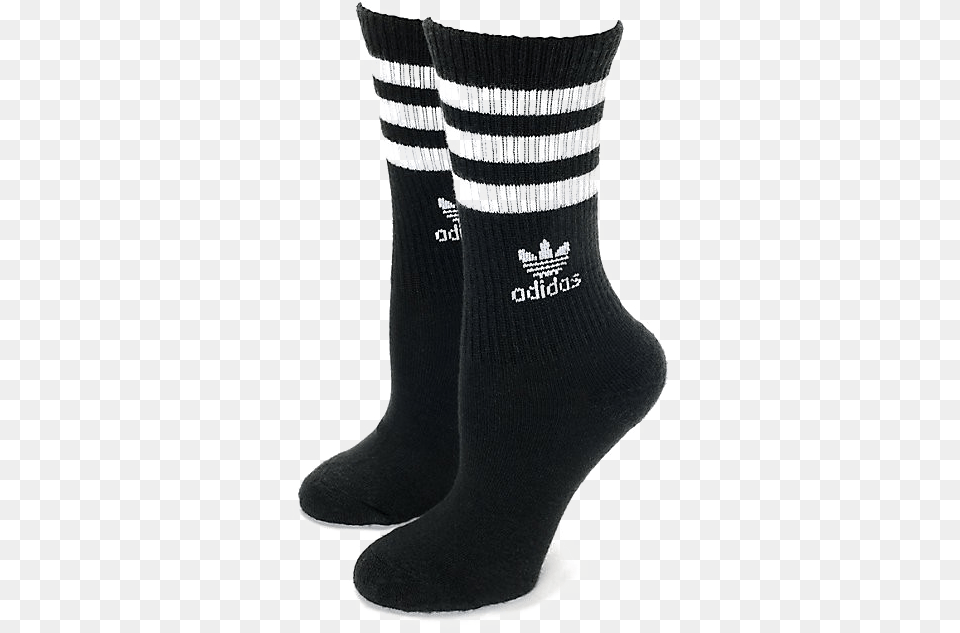 Socks Photo Long Black Adidas Socks, Clothing, Hosiery, Sock Png Image