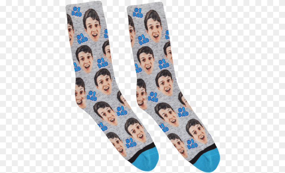 Socks With Face On Them, Sock, Clothing, Hosiery, Person Free Png