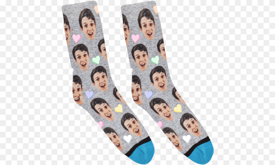 Socks With Face On Them, Adult, Clothing, Female, Hosiery Free Png