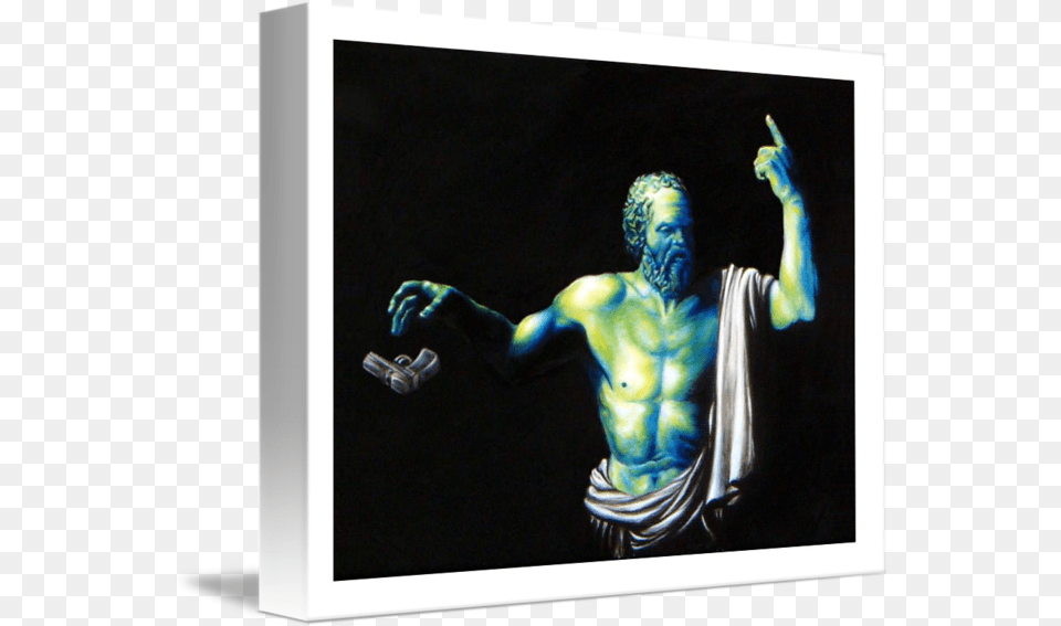 Socrates By Fictional Character, Art, Painting, Adult, Back Free Transparent Png