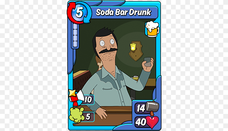 Soda Bar Drunk Vitruvian Man Animation Throwdown, Publication, Book, Comics, Animal Free Png Download