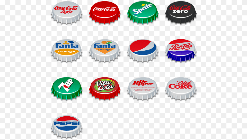 Soda Bottle Top Icons Bottle Top Pop Art Vector, Beverage, Coke, Logo Free Png Download