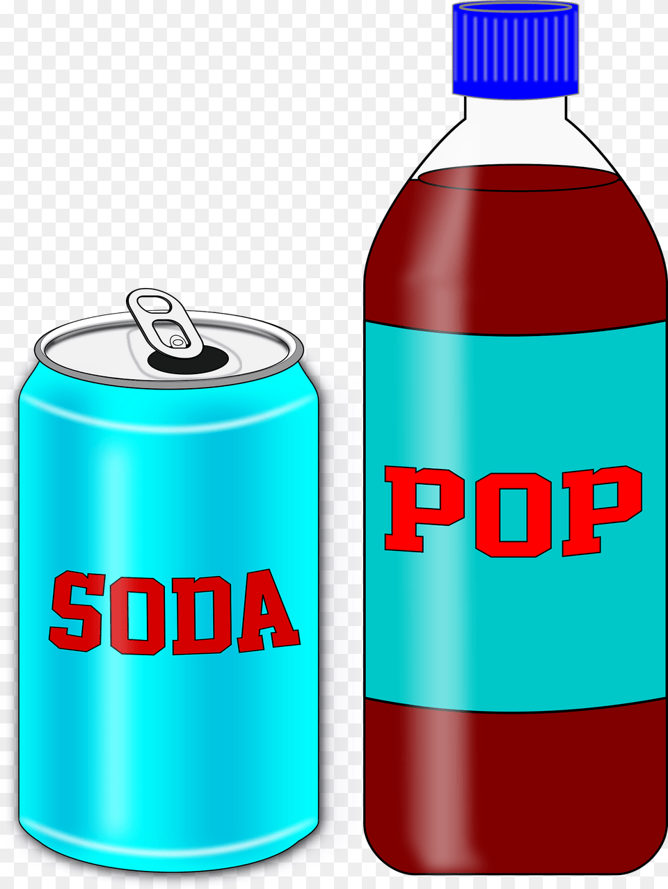 Soda Can And Pop Bottle Clipart, Tin, Food, Ketchup Png