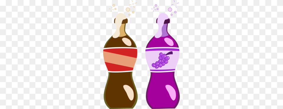 Soda Clipart, Beverage, Bottle, Pop Bottle, Purple Free Png