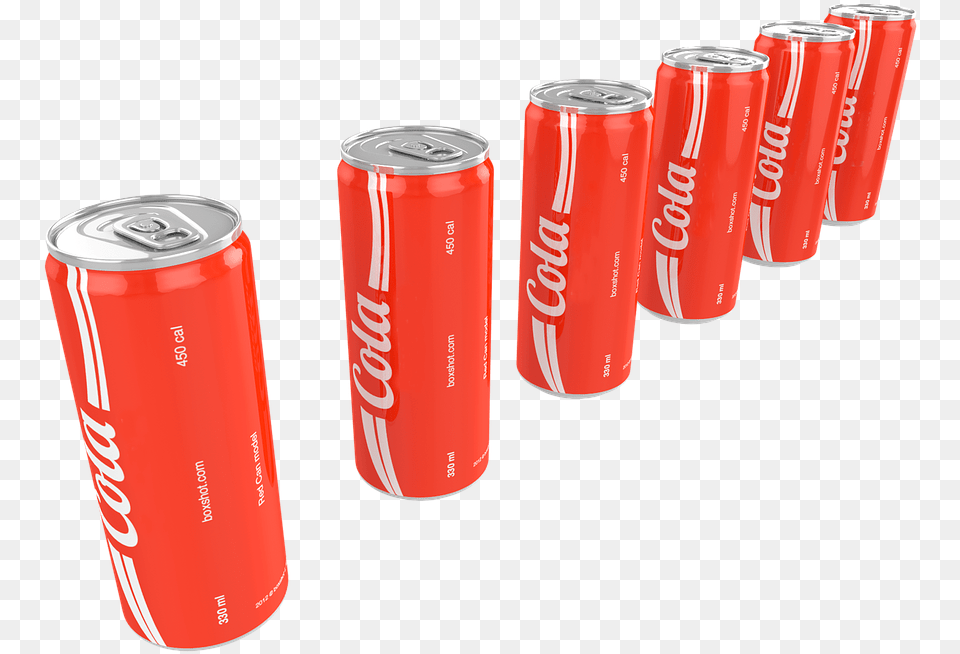 Soda Drink Coke Refreshment Cold Summer Beverage Coca Cola, Can, Tin Free Png Download