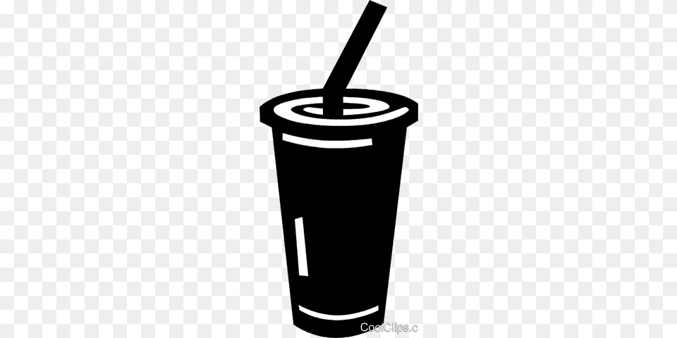 Soda Drink With A Straw Royalty Vector Clip Art Illustration, Cup, Beverage, Juice, Bottle Free Png