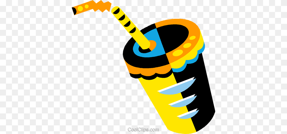 Soda Drink With A Straw Royalty Vector Clip Art Illustration, Weapon, Dynamite Png Image