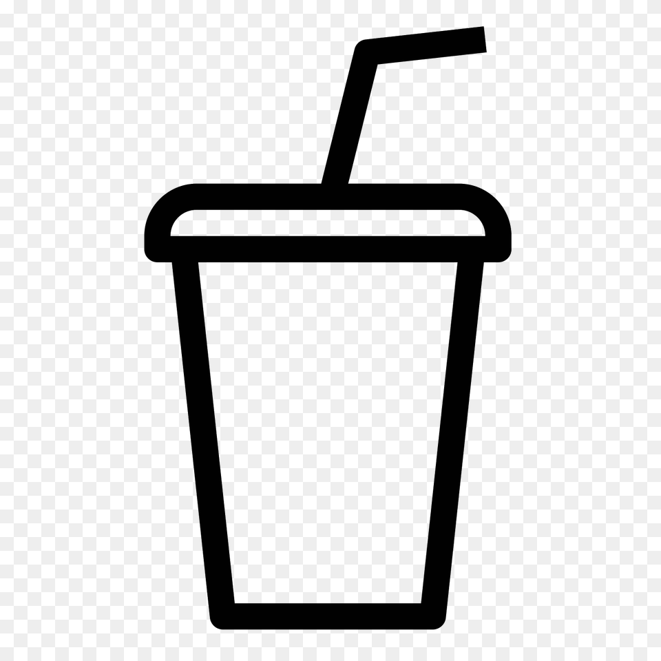 Soda Icon, Gray Free Png Download