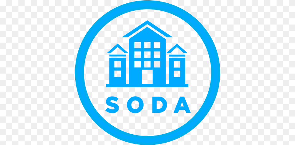 Soda Logo New 2018 Circle School Building Clipart Blue, Badge, Symbol, Neighborhood Free Transparent Png