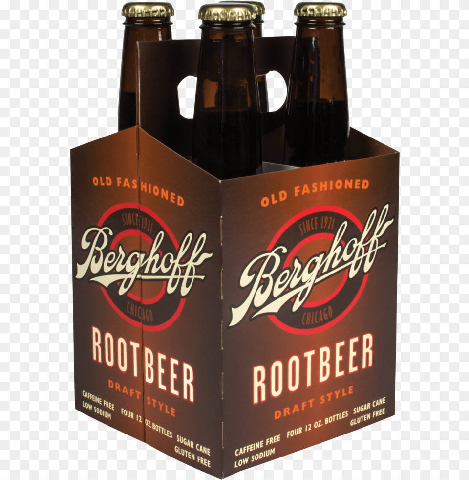 Soda Root Beer Four Pack Root Beer, Alcohol, Beer Bottle, Beverage, Bottle Free Transparent Png