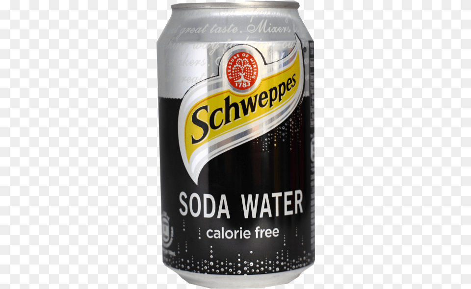Soda Water 2 Image Soda Water Schweppes Calories, Alcohol, Beer, Beverage, Tin Free Png