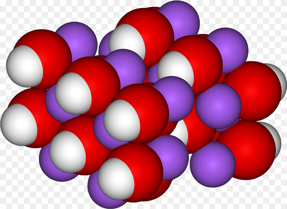 Sodium Hydroxide Wikipedia Space Filling Model Sodium Hydroxide, Sphere, Balloon Free Png Download