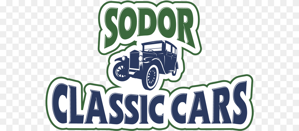 Sodor Classic Cars Logo Thomas Land Drayton Manor Gangster Silhouette, Machine, Wheel, Transportation, Vehicle Free Png Download