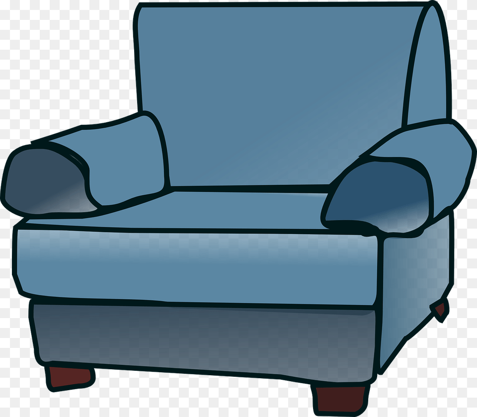 Sofa Armchair Furniture Chair Blue Arms Armchair Clipart, Car, Transportation, Vehicle Free Transparent Png