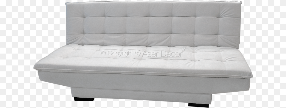 Sofa Cama Leggob Suede Branco Sala Tv 03 Studio Couch, Furniture, Mattress, Cushion, Home Decor Free Png Download