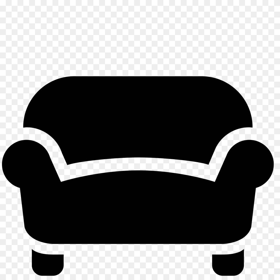 Sofa Icon, Gray Free Transparent Png