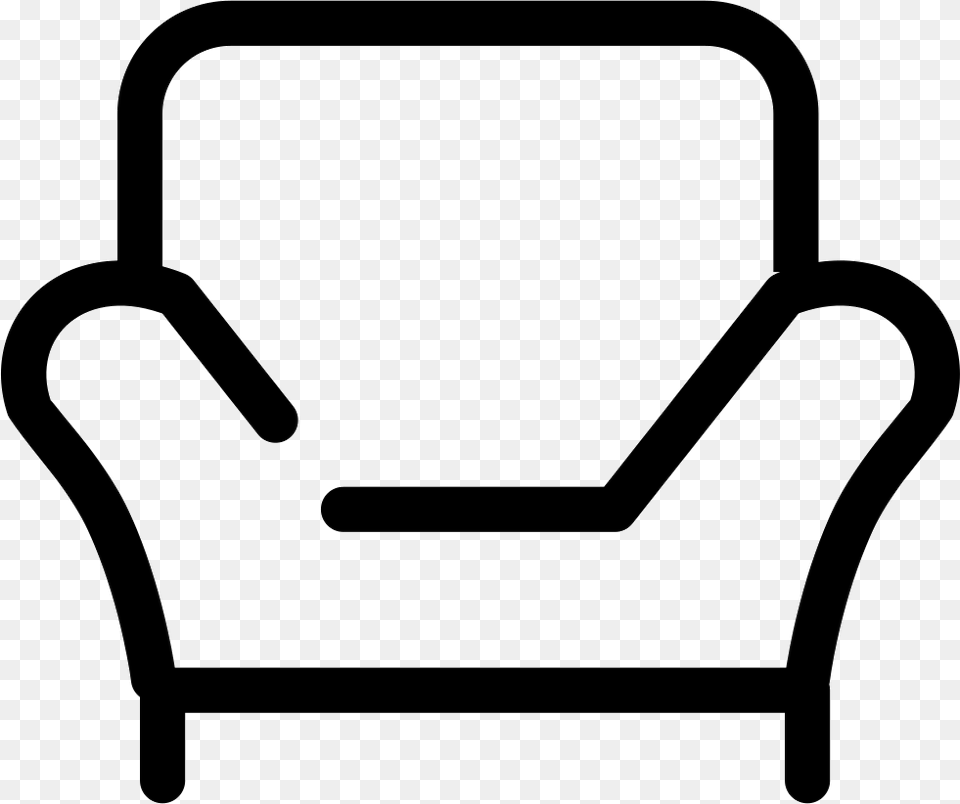 Sofa Icon, Chair, Furniture, Armchair, Stencil Free Transparent Png