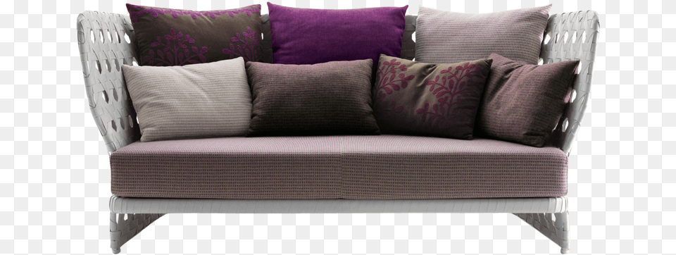 Sofa With Low Back Canasta Sofa Bampb Italia, Couch, Cushion, Furniture, Home Decor Png