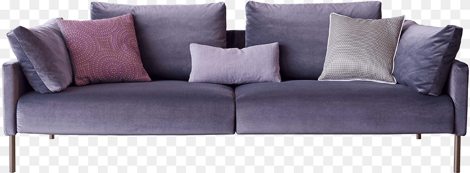 Sofa With Wooden Frame Upholstered With Variable Density Studio Couch, Cushion, Furniture, Home Decor, Pillow Free Png Download
