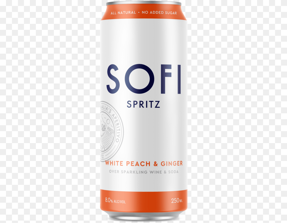 Sofi 250ml Can Mockup Whitepeachginger Energy Shot, Alcohol, Beer, Beverage, Lager Png Image