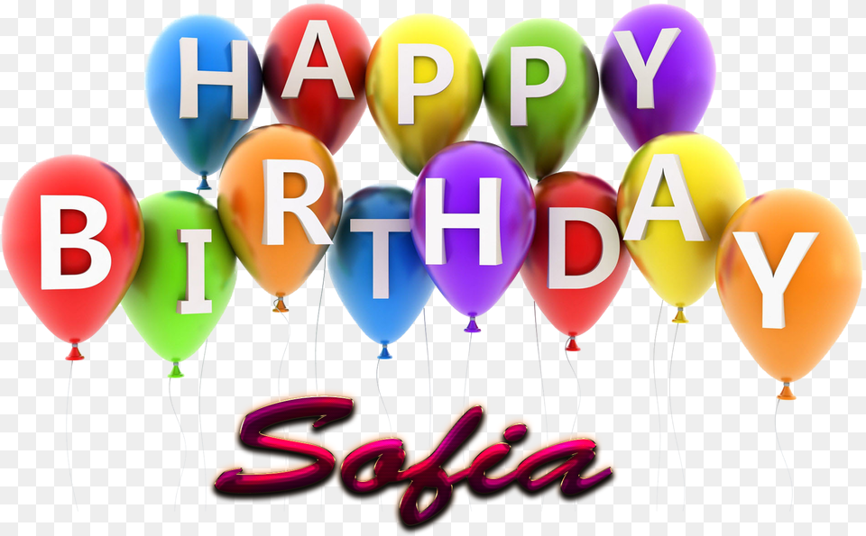 Sofia Happy Birthday Balloons Name Happy Birthday Morgan, Balloon Png Image