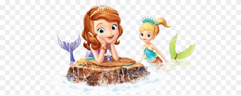 Sofia Princess Clip Transparent Sofia The First And The Floating Palace Mermaids Logo, Birthday Cake, Cake, Cream, Dessert Free Png Download