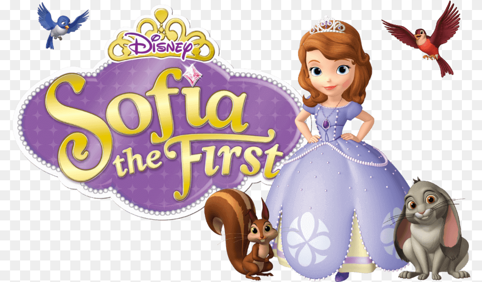 Sofia The First Coloring Images Disney Sofia The First, Doll, Toy, Animal, Bird Png Image