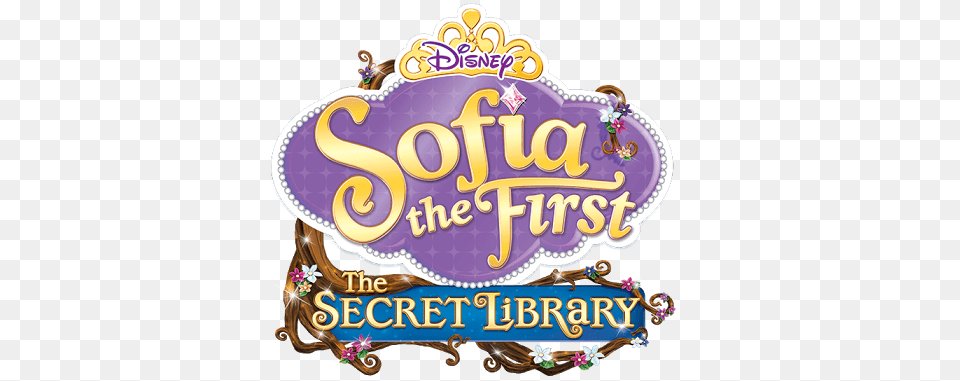 Sofia The First The Secret Library Logo, Birthday Cake, Cake, Cream, Dessert Png
