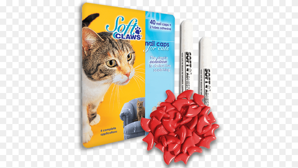 Soft Claws Cat Anti Scratching Solution Soft Claws Nail Caps Blue Small, Animal, Mammal, Pet, Marker Png Image