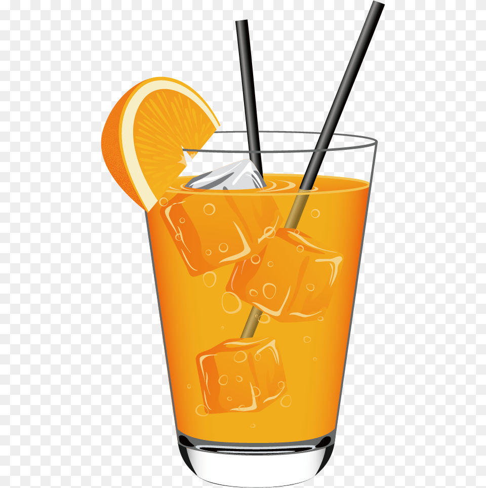 Soft Drink Orange Juice Cocktail Non Alcoholic Drink Cold Drink Vector, Beverage, Orange Juice, Alcohol Free Png Download