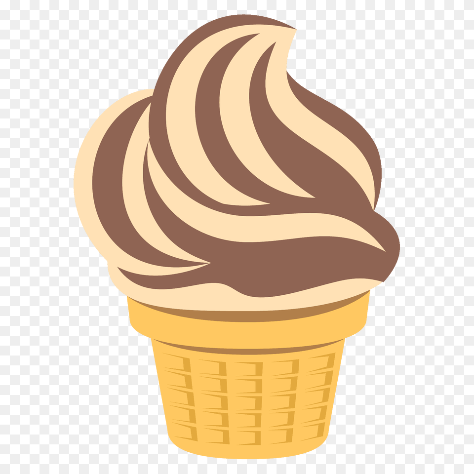 Soft Ice Cream Emoji Clipart, Dessert, Food, Ice Cream, Soft Serve Ice Cream Png