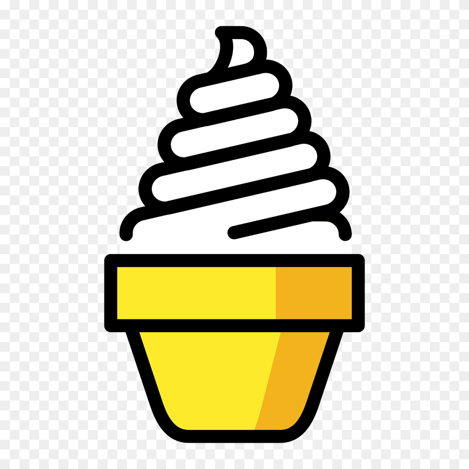 Soft Ice Cream Emoji Clipart, Dessert, Food, Ice Cream, Dynamite Png