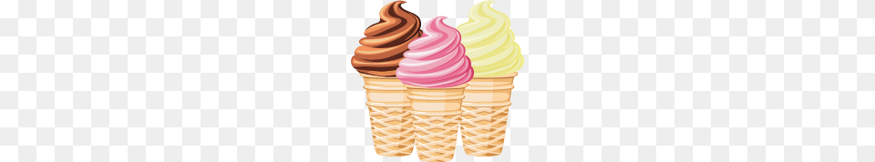 Soft Ice Cream Vanilla Chocolate Strawberry, Dessert, Food, Ice Cream, Soft Serve Ice Cream Png Image