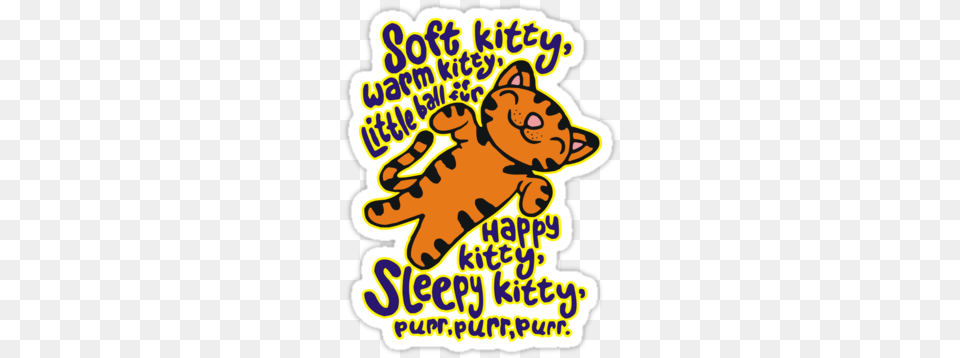 Soft Kitty Big Bang Theory T Shirt Sticker Transparent Big Bang Theory, Advertisement, Poster, Food, Sweets Free Png Download