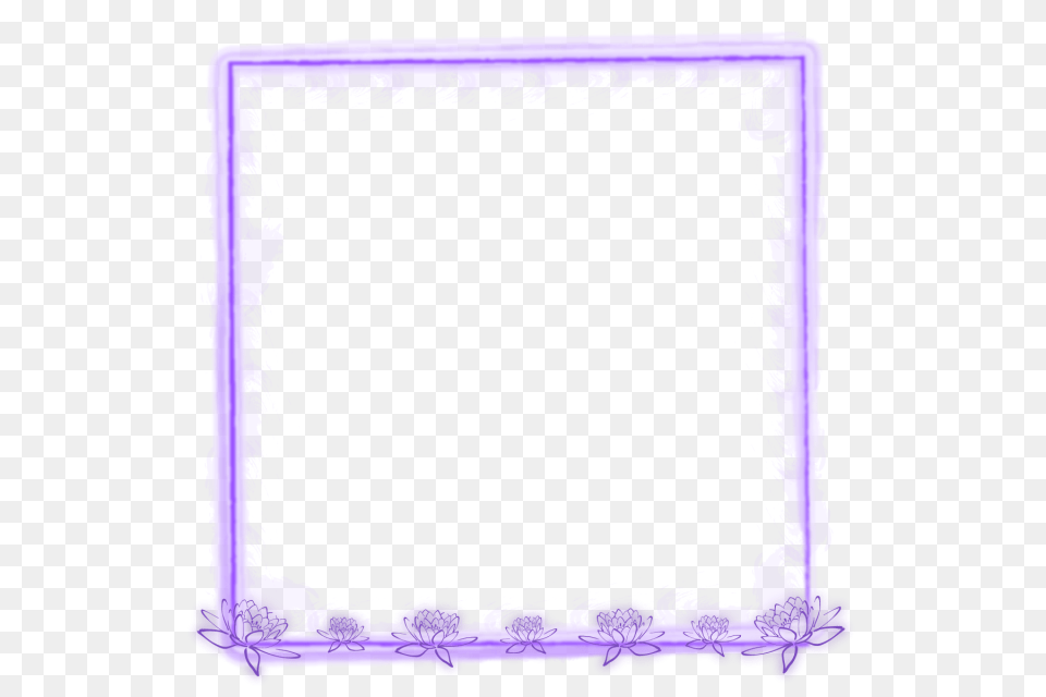 Soft Lotus Flower Watercolor Border Frame Floral Purple Graphic, White Board, Ice, Blackboard Free Transparent Png