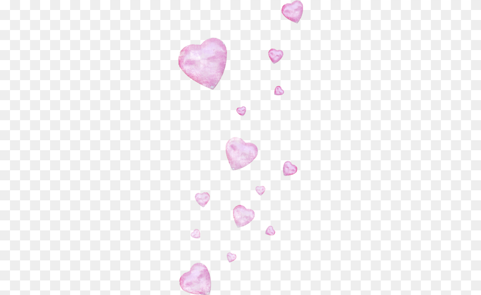 Soft Pink Hearts Clipart Pink, Flower, Petal, Plant Free Transparent Png