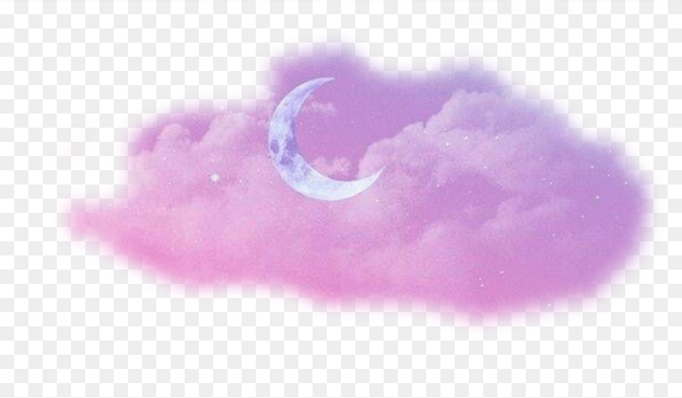 Soft Purple Aesthetic Moon, Astronomy, Outdoors, Night, Nature Png