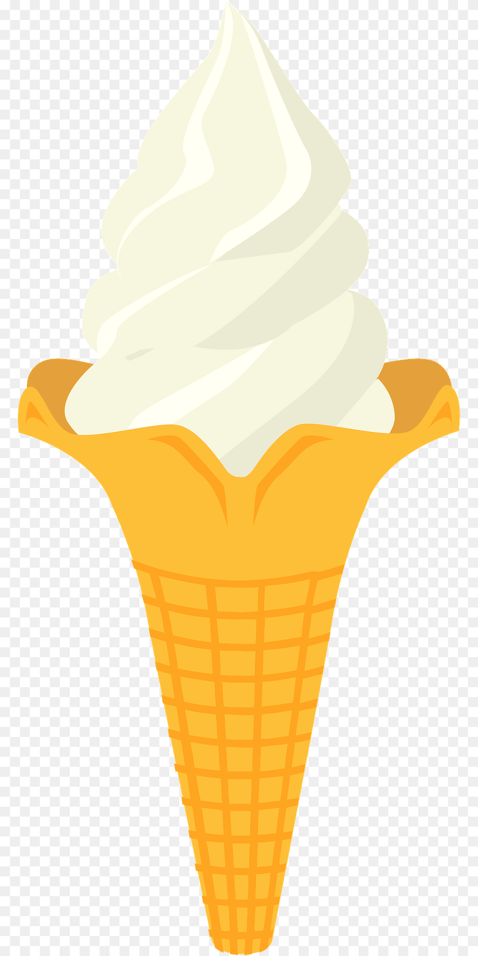 Soft Serve Ice Cream Cone Clipart, Dessert, Food, Ice Cream, Soft Serve Ice Cream Png Image