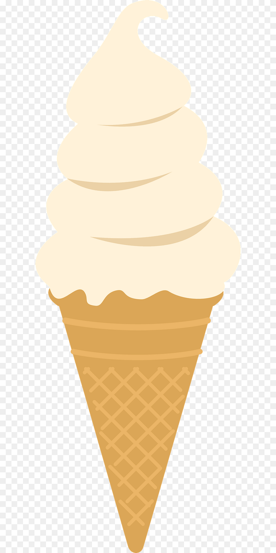 Soft Serve Ice Cream Cone Clipart, Dessert, Food, Ice Cream, Snowman Png Image