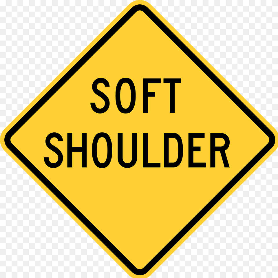 Soft Shoulder Clipart, Sign, Symbol, Road Sign Free Png
