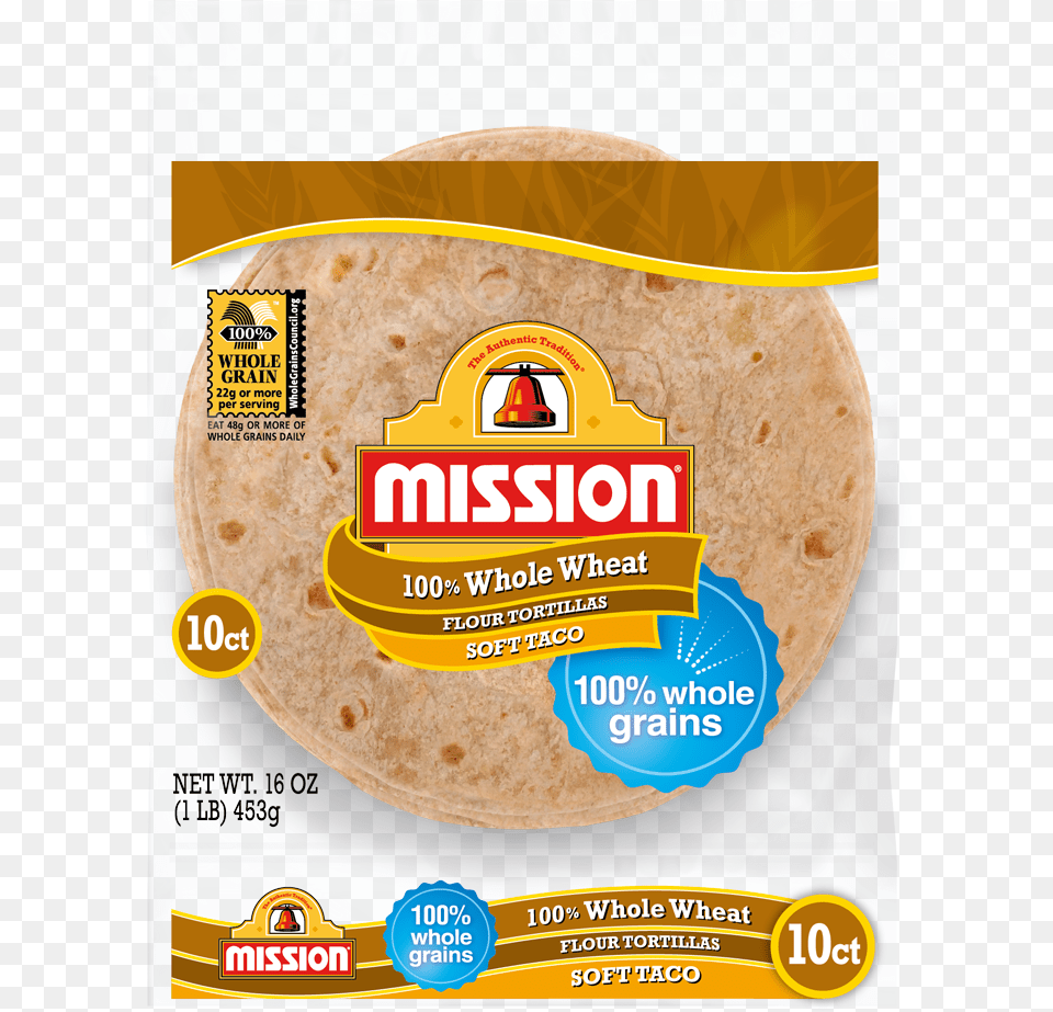 Soft Taco Whole Wheat Tortillas Mission Low Carb Tortillas, Bread, Food, Pancake, Tortilla Free Png