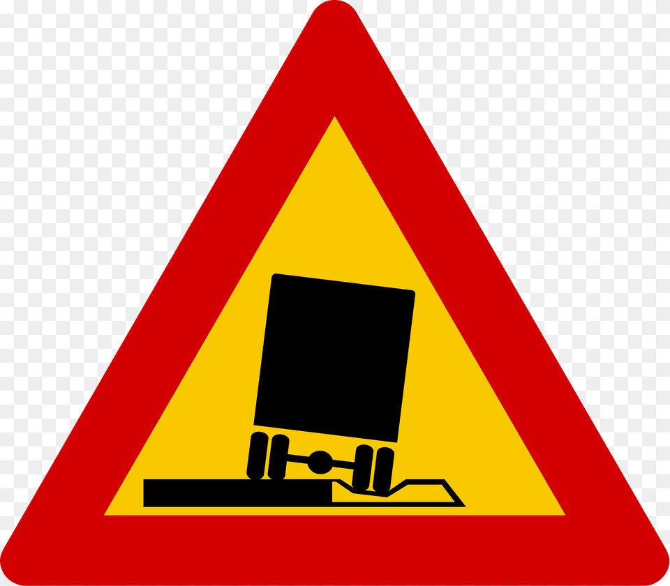 Soft Verges Sign In Iceland Clipart, Symbol, Road Sign Png