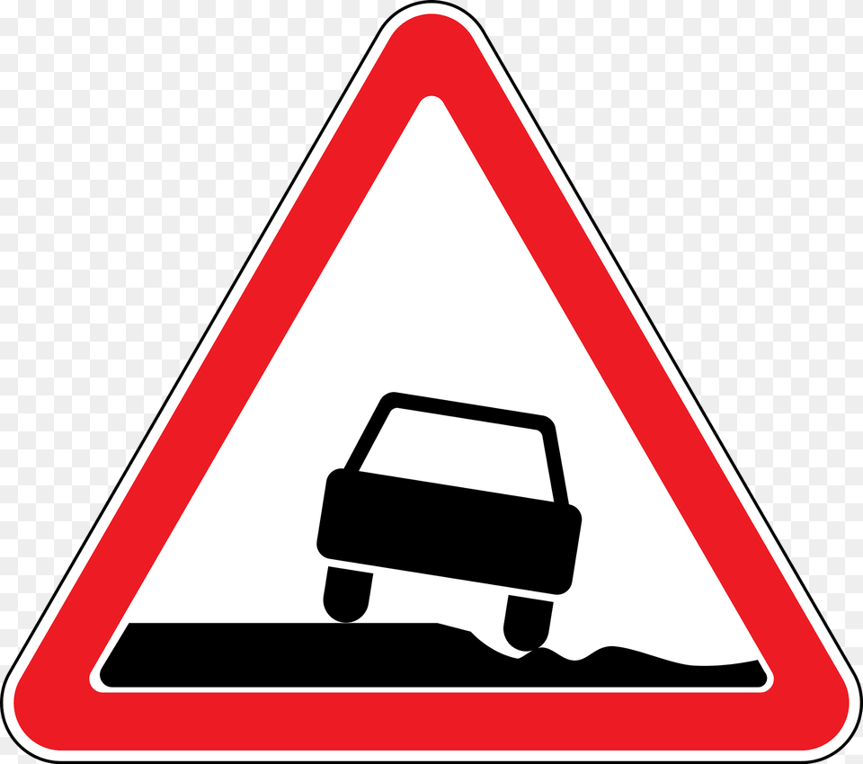 Soft Verges Sign In Moldova Clipart, Symbol, Road Sign Free Transparent Png