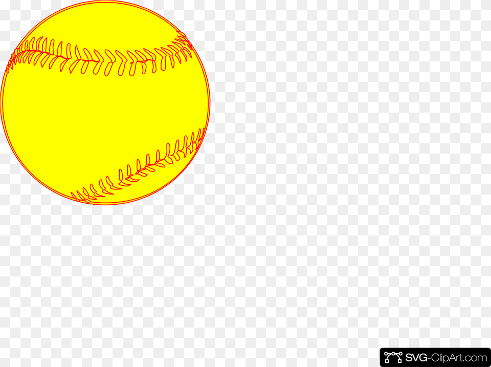 Softball Clip Art Icon And Clipart Transparent Circle, Sphere, Astronomy, Outdoors, Night Free Png Download