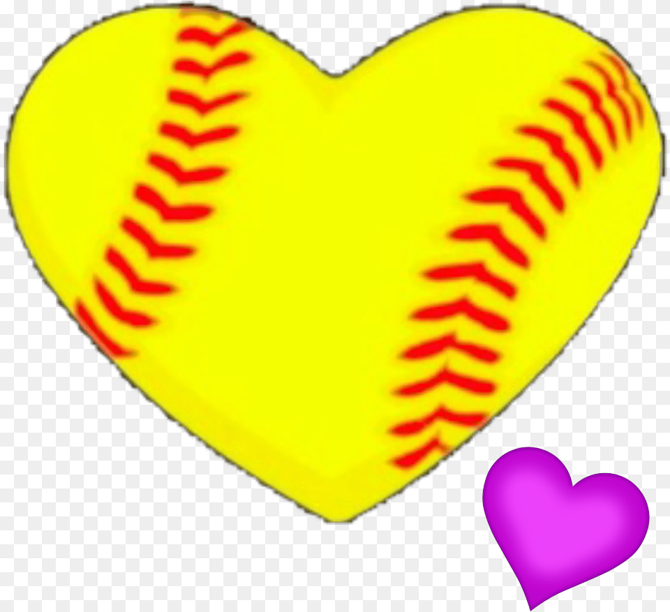Softball Clipart Transparent Background Softball, Heart, Clothing, Hardhat, Helmet Free Png Download
