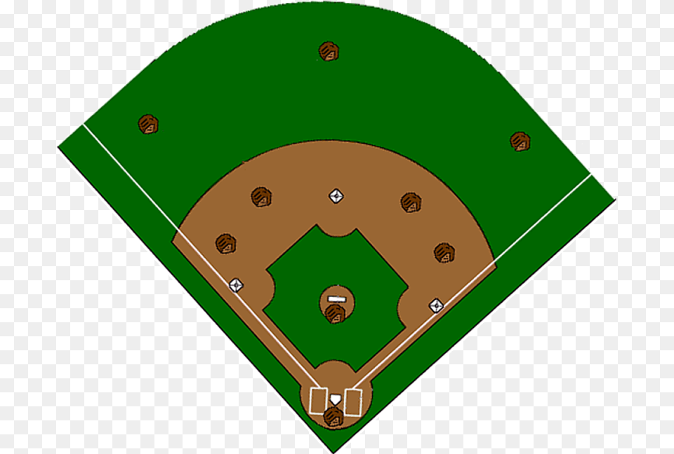 Softball Diamond Clipart Baseball Field Diagram With Positions Printable, People, Person, Disk Png Image